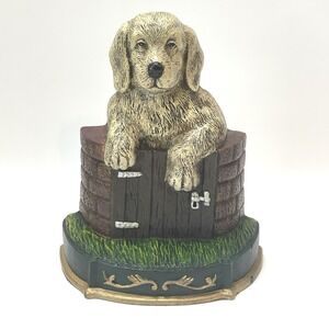 Upper Deck Ltd Golden Retriever Puppy‎ Dog Doorstop Cast Iron 9"
